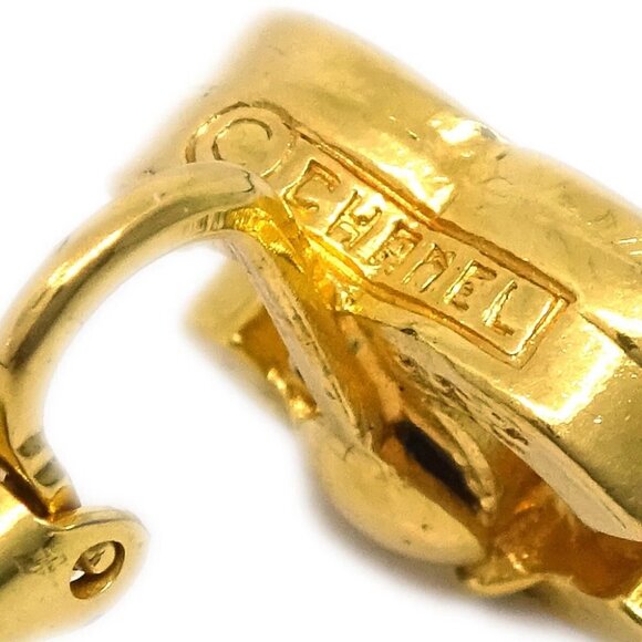 Chanel Gold CC Earrings Clip-On 233 185037 - Picture 2 of 4